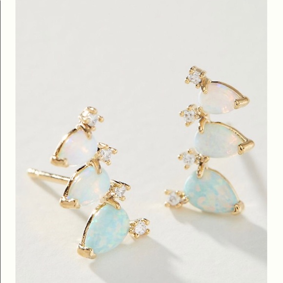 Anthropologie Jewelry - NWT Anthropologie Opal Teardrop Mini Crawlers
